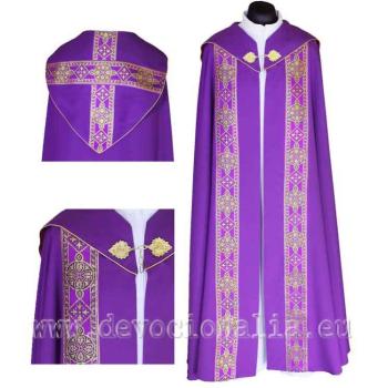 Lila palást - arany brokátpaszománnyal