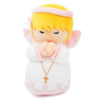 Plüss angyalka - rózsaszín - 20cm