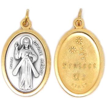 Isteni irgalmasság érem - aranyozott + kéttónusú