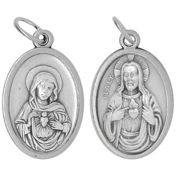 Jézus Szíve - Mária Szíve érem