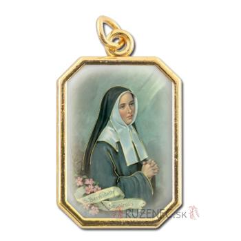 Aranyszín - Szent Bernadett - érem