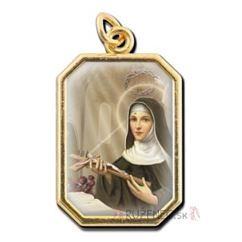 Aranyszín - Szent Rita - érem