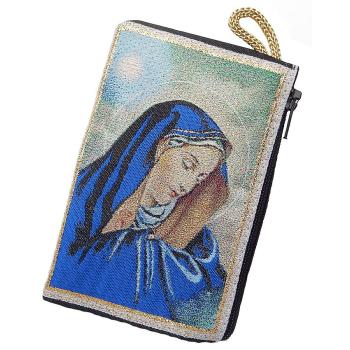 Szövött rózsafüzértartó tasak - Fájdalmas anya