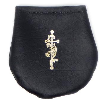 Rózsafüzértartó tasak - fekete