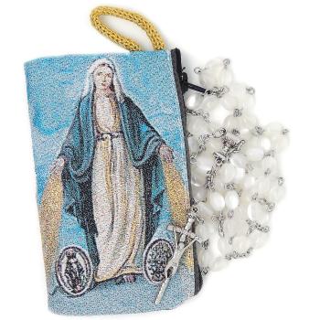 Rózsafüzér szövött tasakban - Maria b