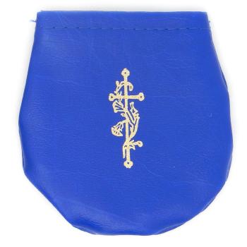 Rózsafüzértartó tasak - kék