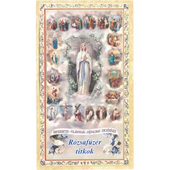 Rózsafüzértitkok - Szentolvasó 6x10.5cm