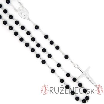 Rózsafüzér - feketeszín golyók 6mm 