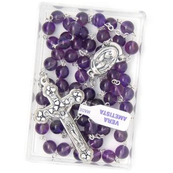 Rózsafüzér - Ametiszt - 6mm