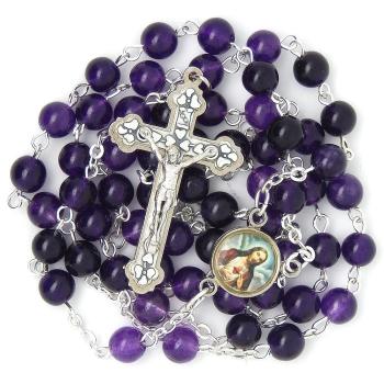 Rosenkranz aus Ametyst - 6mmRózsafüzér - Ametiszt - 6mm