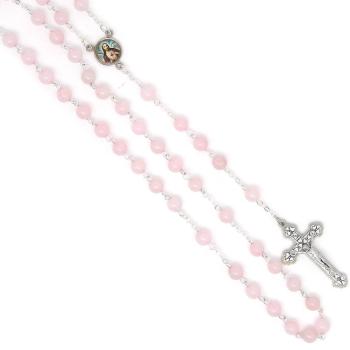 Rózsafüzér - Rózsakvarc - 6mm