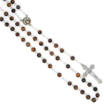 Rózsafüzér - Tigrisszem - 6mm