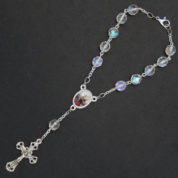 Autós rózsafüzér - kristály