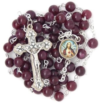 Rózsafüzér - gránátkőből - 6mm