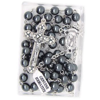 Rózsafüzér - Hematit - 6mm
