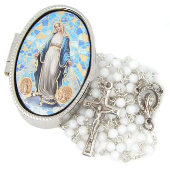 Rózsafüzér  fémdobozban - elsőáldozásra