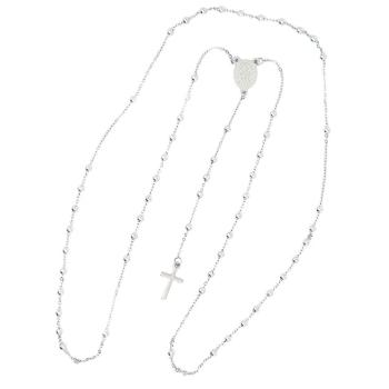 Nemesacél rózsafüzér nyaklánc