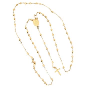 Nemesacél rózsafüzér nyaklánc