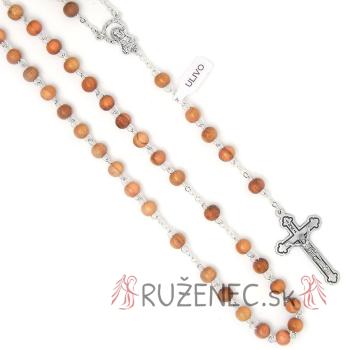 Fa rózsafüzér - 6mm olivafa golyókból