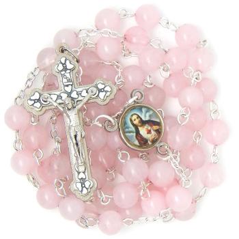 Rózsafüzér - Rózsakvarc - 6mm