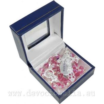 Rózsafüzér - rózsaszín - Swarovski kristály