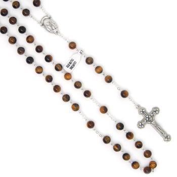 Rózsafüzér - Tigrisszem - 6mm