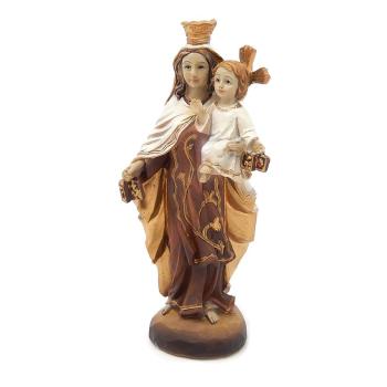 Kármelhegyi Szűzanya szobrocska - 12.5cm