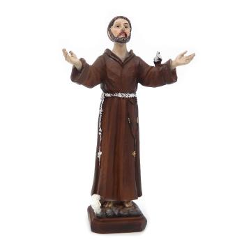 Assisi Szent Ferenc szobrocska - 12cm