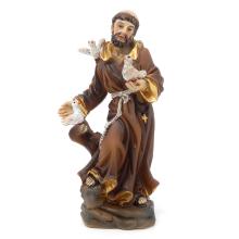 Assisi Szent Ferenc szobrocska - 14cm