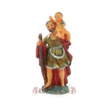 Szent Kristóf szobrocska - 7,5 cm