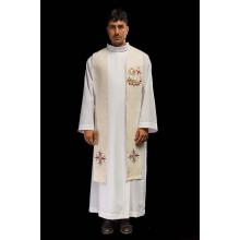 Fehér stóla hímzett húsvéti mintával