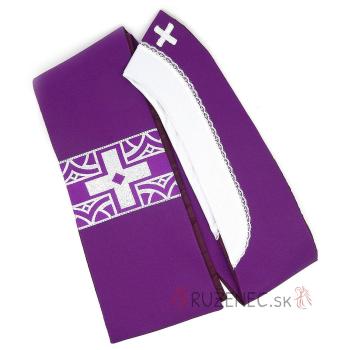 Lila stóla - brokát díszítéssel