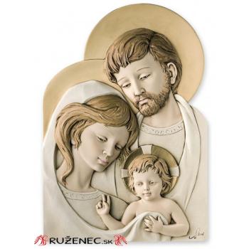 Szent család - műgyanta relief kép 26x39cm