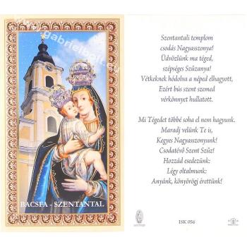 Aranyozott imakép - szentkép - Bacsfa-Szentantal