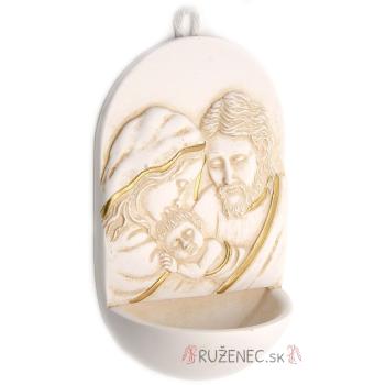 Szenteltvíztartó - Szent család  - 10cm