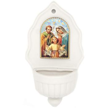 Szenteltvíztartó - Szent Család - 15cm