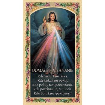 Aranyozott imakép - Domáce Poženhnanie- 6.5x10.5cm