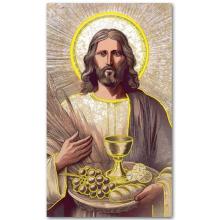 Aranyozott imakép - Oltáriszentség - 6.5x10.5cm