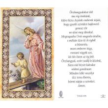 Aranyozott imakép - szentkép - Őrangyal