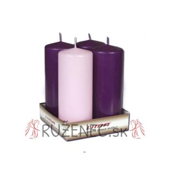 Adventi gyertyacsomag - 6cm x 15cm - 4db