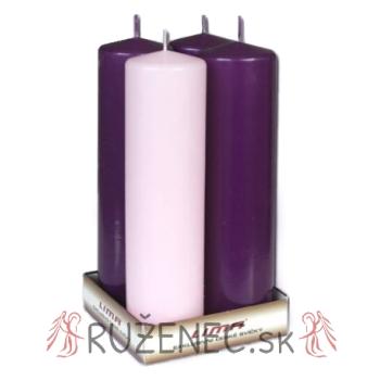 Adventi gyertyacsomag - 6cm x 22cm - 4db