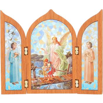 Szárnyas oltár 12x10cm - Őrangyal