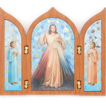 Szárnyas oltár 12x10cm - Irgalmas Jézus