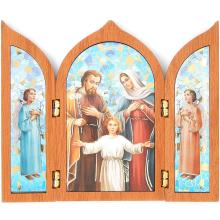 Szárnyas oltár 12x10cm - Szent család