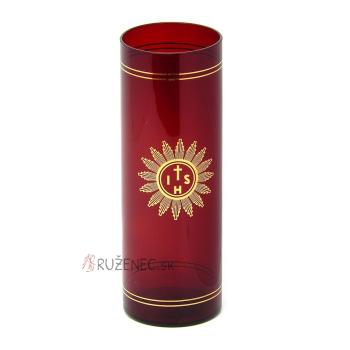 Örökmécses tartó üveg-tégely - 8x21cm