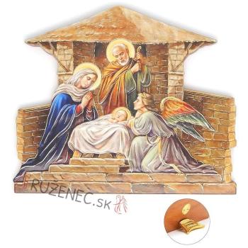 Karácsonyi plakett - 12x10cm