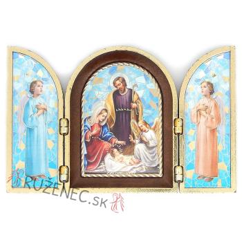 Karácsonyi szányas oltár - 12x8cm